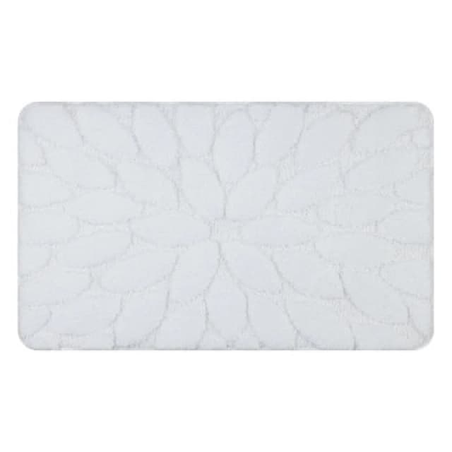 RugsX Bathroom Rug Supreme Stones, Non-Slip, Soft - White 60X100 Cm