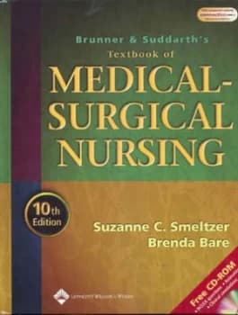Brunner and Suddarths Textbook of Medical-Surgical Nursing by Suzanne C. Oconnell Smeltzer Hardback