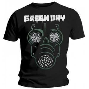Green Day Green Mask Mens Small T-Shirt - Black
