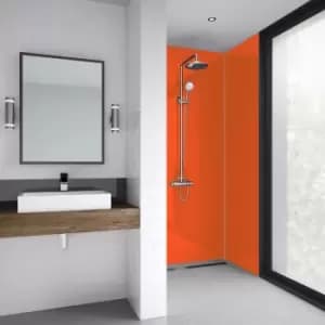 Mermaid Acrylic Shower Wall Panel 2440mm x 900mm x 4mm in Orange