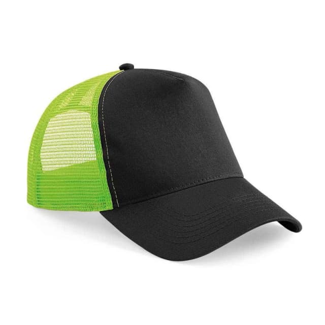Beechfield Beechfield Men Snapback Trucker Cap in Lime Lime One Size Male 5063527835673