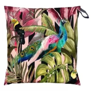Toucan & Peacock Outdoor Floor Cushion 70x70cm