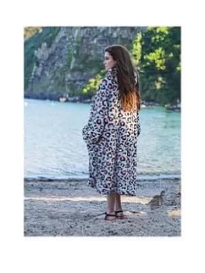 Rest Easy Sleep Better Hugzee Leopard Grey