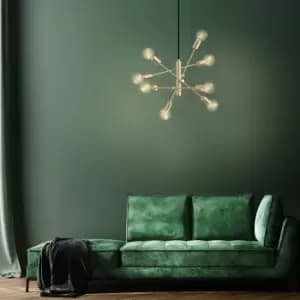 EGLO Gradoli 1 Brushed Brass Pendant Light