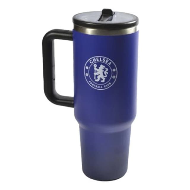 Chelsea FC Chelsea FC 1.1L Thermal Flask in Blue Blue One Size Unisex 5063806626879