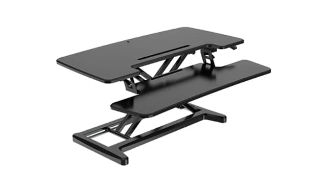 BakkerElkhuizen Adjustable Sit-Stand Desk Riser 2 Black
