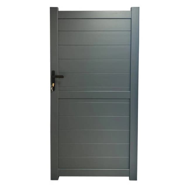 Exeter Premium Metal Side Gate - Grey