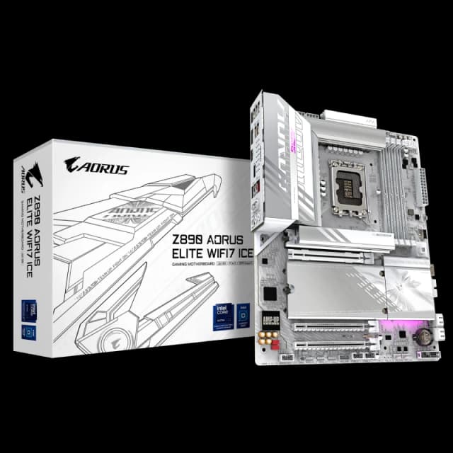Gigabyte Z890 AORUS ELITE WIFI7 ICE Intel LGA 1851 DDR5 ATX White Motherboard