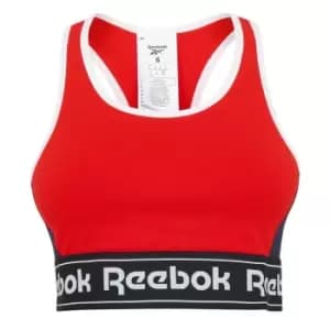 Reebok Linear Logo Sports Bra Ladies - Red