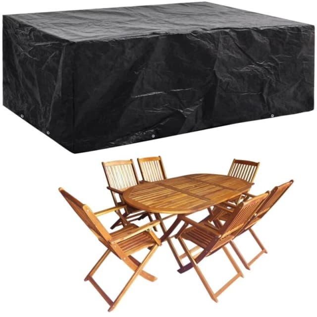 vidaXL Garden Furniture Cover 8 Eyelets 242x162x100cm Table Protector Patio