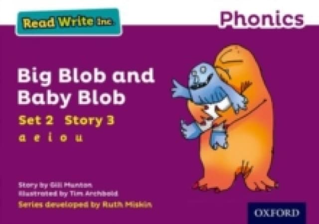 Gill Munton Read Write Inc. Phonics: Big Blob and Baby Blob (Purple Set 2 Storybook 3) Book Multi unisex