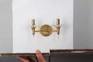 San Marino Gold Candle Wall Lamp