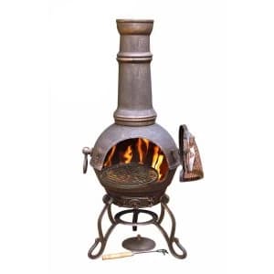 Gardeco Toledo Cast Iron Chiminea - Large