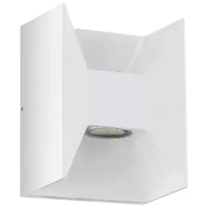 IP44 Outdoor Wall Light White Cast Aluminium 2.5W Built in LED Porch Lamp