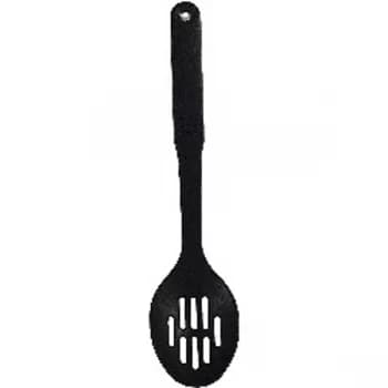 Chef Aid Nylon Slotted Spoon - Black