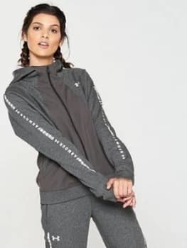 Urban Armor Gear Ottoman Full Zip Fleece Hoodie Grey Size L Women