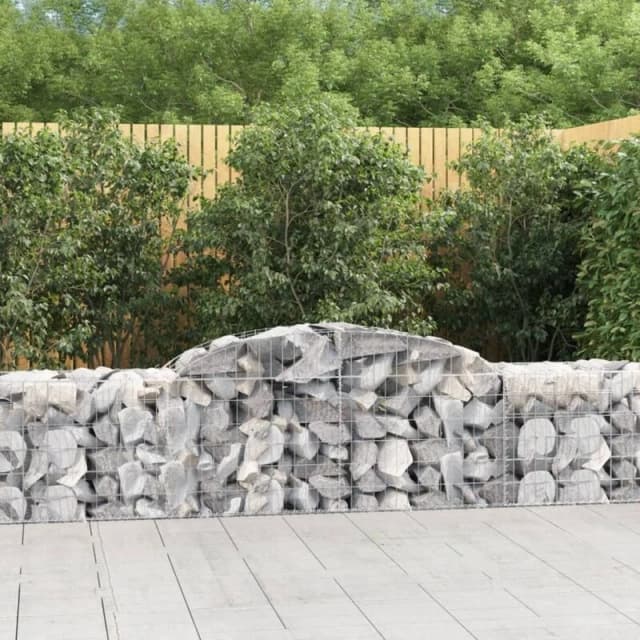 VIDAXL Vidaxl - Arched Gabion Baskets 15 pcs 300x50x60/80cm Galvanised Iron 8720845572600