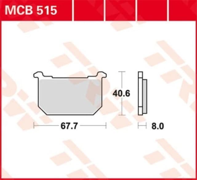 TRW MCB515 Brake pad set Brake Pad Set,disc brake (402)