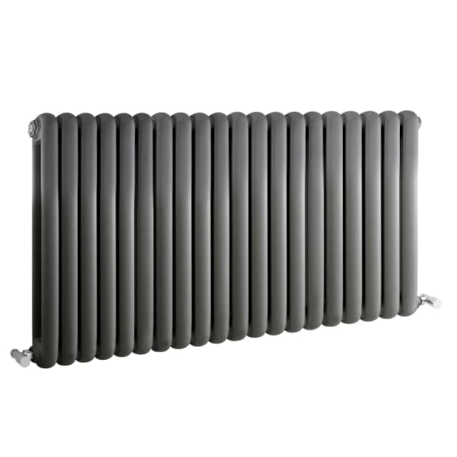 Balterley Horizontal Double Panel Radiator 4467 BTU Anthracite 635mm x 1223mm Grey unisex