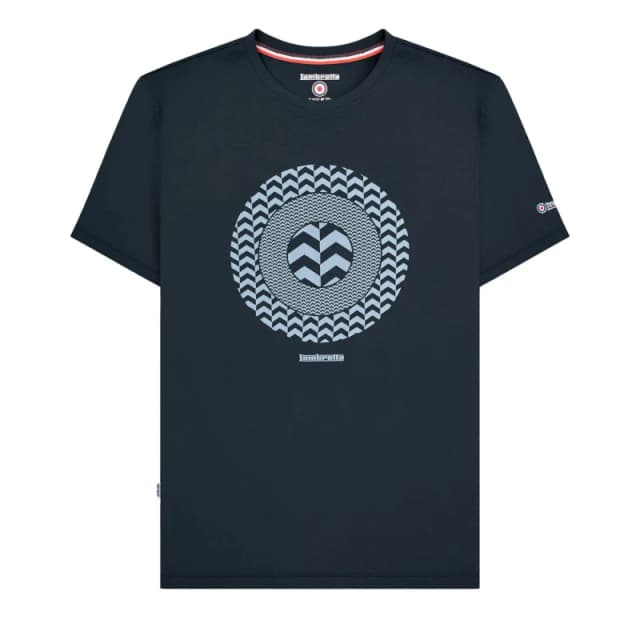 Lambretta Lambretta Men Chevron Target T-Shirt in Navy Size: Medium Navy M Male 5063703652407