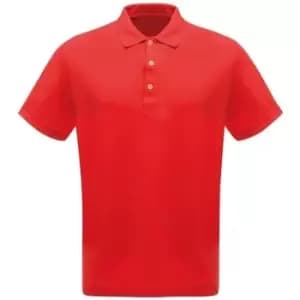 Professional CLASSIC PolyCotton Polo TShirt mens in Red. Sizes available:UK S,UK M,UK L,UK XL,UK XXL