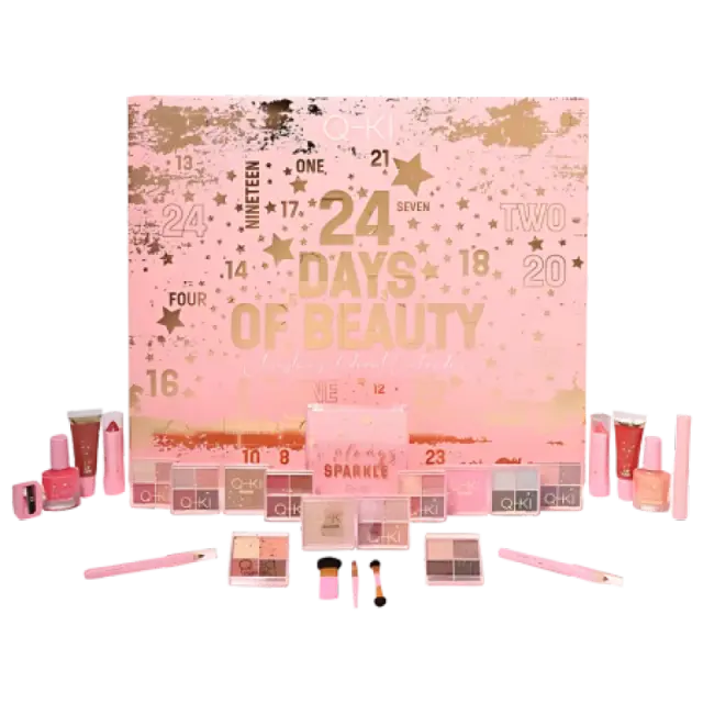 Q-KI 24 Days Of Beauty Advent Calendar 2024 - 24 Pieces
