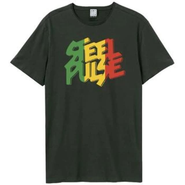 Amplified Amplified Men Steel Pulse Logo T-Shirt in Charcoal Size: X-Small Charcoal XS Male 5063527284297