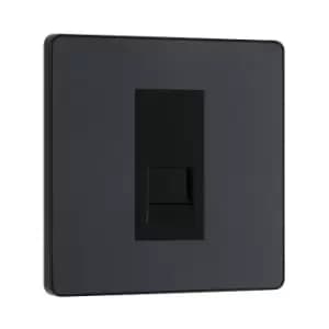 BG Evolve Matt Grey Single Secondary Telephone Socket - PCDMGBTS1B