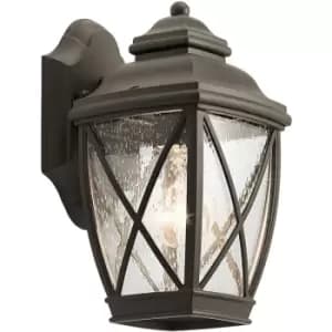 Elstead Tangier Small Outdoor Wall Lantern Olde Bronze, IP44