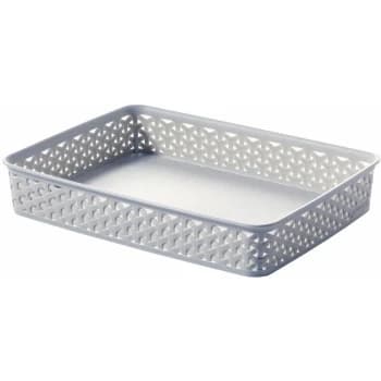Rattan A4 Tray Grey - 232438 - Curver
