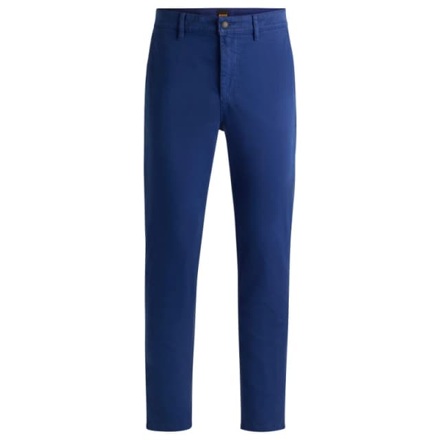 Boss Mens Tapered Fit Chinos Open Blue male 33W XL
