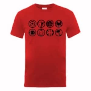 Marvel Avengers Assemble Team Icons T-Shirt - Red - L