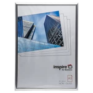 Inspire For Business Certificate A3 Back Loader Silver Frame