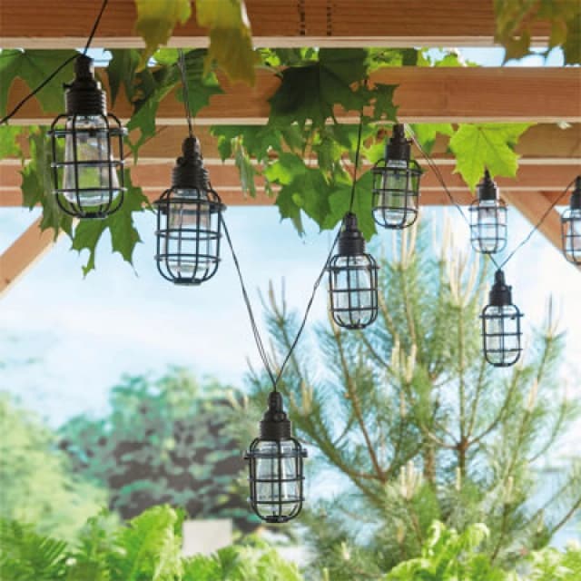 Luxform Solar Corsica Stringlights 8 Bulbs Black