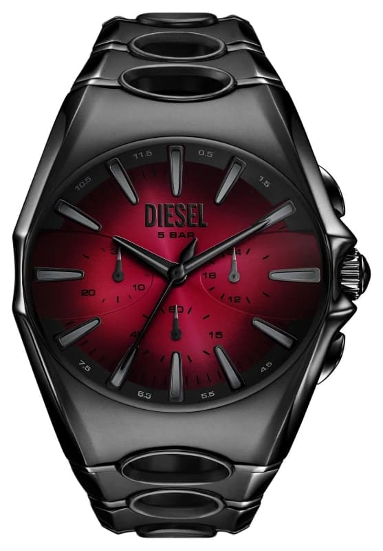 Diesel DZ4696 D-Curve Chronograph (49mm) Red Gradient Dial Watch