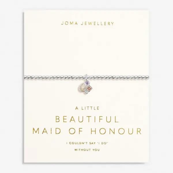 Bridal A Little Maid Of Honour Silver Plated 17.5cm Bracelet 7032