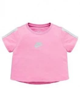 Nike Sportswear Air Older Girls Cropped T-Shirt - Pink