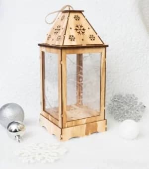 St Helens H&G Wooden Christmas Lantern