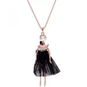 Ted Baker Ladies Rose Gold Plated Bijou Pave Ballerina Pendant