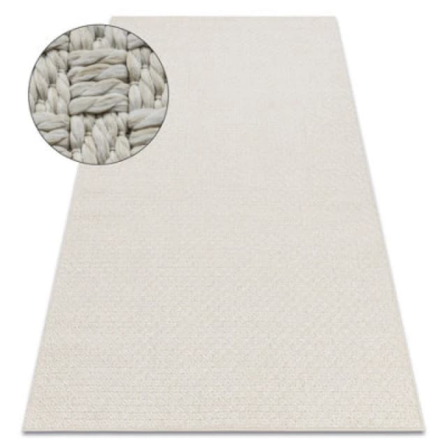 RugsX Carpet Origi 3661 Cream - Flat-Woven Sisal String 58X100 Cm