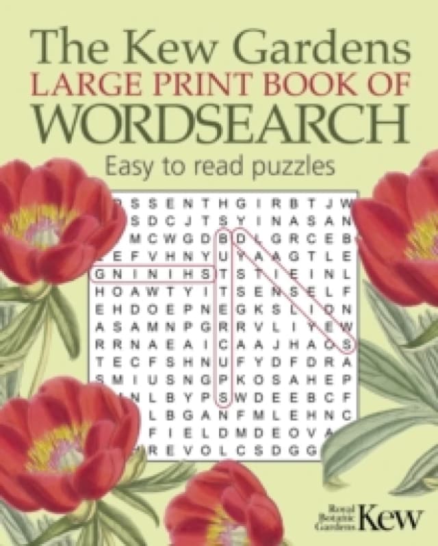The Kew Gardens Large Print Book of Wordsearch Paperback / softback