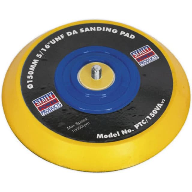 Loops 145mm DA Backing Pad for Hook & Loop Discs - 5/16 Inch UNF Thread - 10000 RPM Multi