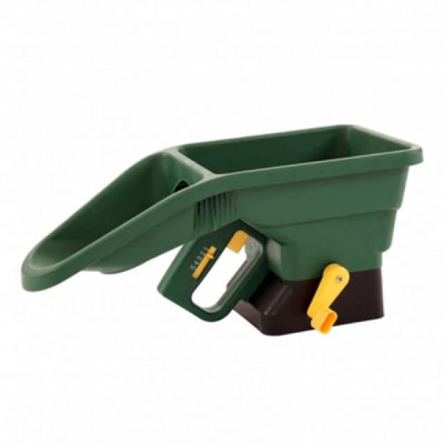 Oypla Handheld Grass Seed Fertiliser Spreader Green unisex