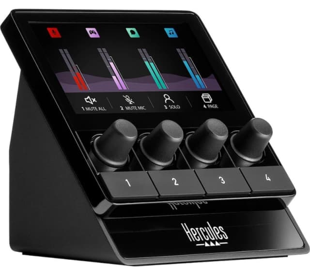 HERCULES Stream 100 Audio Controller - Black 3362934746339