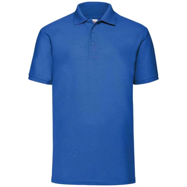 Fruit Of The Loom Fruit of the Loom Men 65 35 Polo Shirt in Blue Size: Small Blue S Male 5063470627592