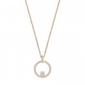 Swarovski Creativity |White Rose-Gold plated Circle Jewellery