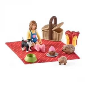 Schleich Farm World Birthday Picnic Toy Playset