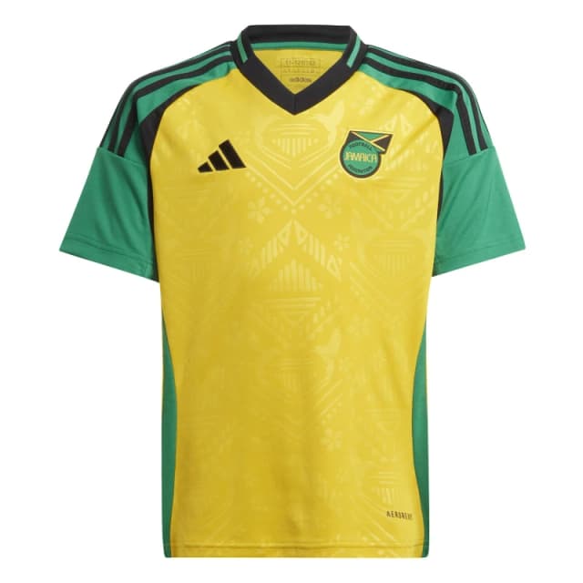 adidas Jamaica Home Shirt 2024 Juniors - Yellow Yellow 7 - 8 Years