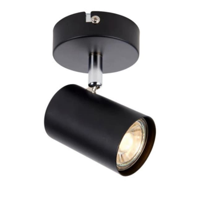 Netlighting Arezzo Single Spotlight Matt Black Paint Black
