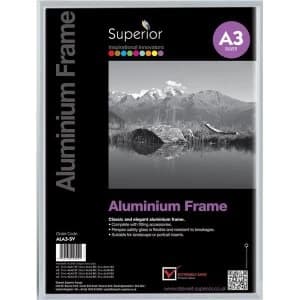 Photo Frame A3 Clip In Aluminium with Clear Perspex Front
